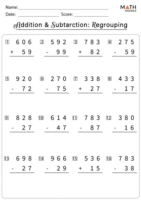 regrouping addition worksheets|Iba pa.